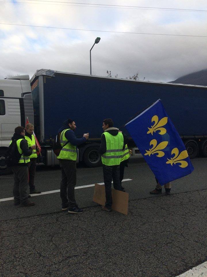 Gilets jaunes drapeau lys